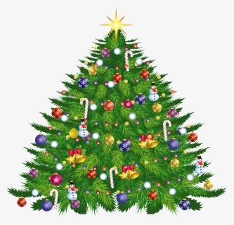Large Transparent Christmas Deco Tree Png Download - Christmas Toys Tree Clipart, Png Download, Free Download