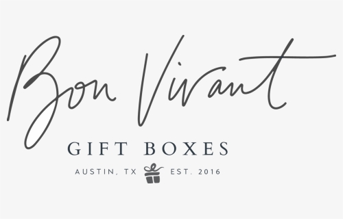 Bon Vivant Gift Boxes - Calligraphy, HD Png Download, Free Download