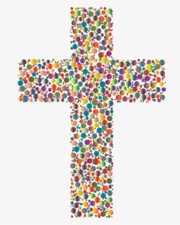 Christian Symbol Free Commercial Crucifix Vector Christianity - Cross Clip Art Colorful, HD Png Download, Free Download