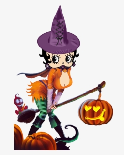 Sexy Witch Betty Boop Halloween, Staging, Bb, Witch, - Halloween Witch, HD Png Download, Free Download
