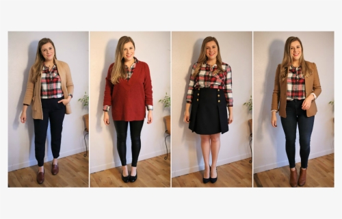 How To Wear Plaid In The Winter - Girl, HD Png Download, Free Download