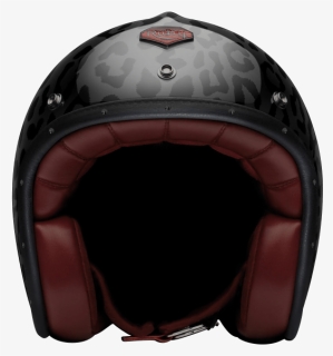 Open Face Panther Front - Open Face Helmet Front, HD Png Download, Free Download