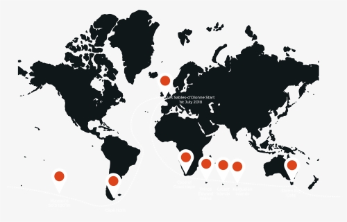 Transparent Golden Globe Png - Norway Sweden Denmark On A World Map, Png Download, Free Download