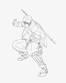 Fighter Drawing Line - Line Art, HD Png Download, Free Download