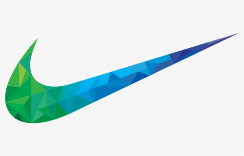 Download Nike Geometric Cool - Nike Logo Neon Color, HD Png Download, Free Download