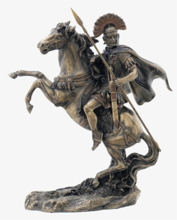 Roman Centurion On Horseback Statue - Roman Centurion Officer Statue, HD Png Download, Free Download