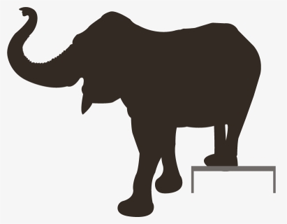 Elephant Shadow Png - Indian Elephant, Transparent Png, Free Download