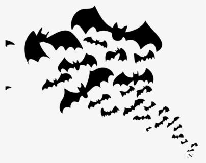 Bat Cliparts Silhouette - Silhouette Bat Clipart Black And White, HD Png Download, Free Download