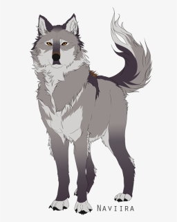 Anime Wolf Black And White, HD Png Download - kindpng