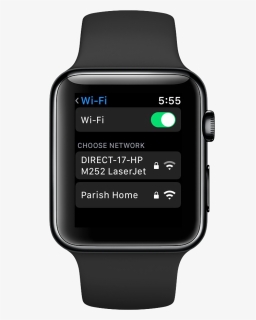 Apple Watch Wifi Settings Menu On Watchos - Apple Watch 3 No Background, HD Png Download, Free Download