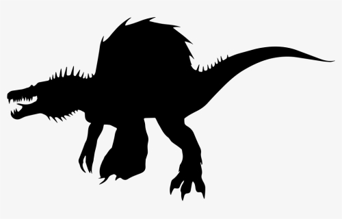 Dinosaur Shape Of Spinosaurus - Transparent Dinosaurs Silhouette Png, Png Download, Free Download