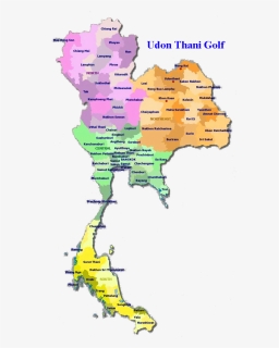Thailand Map And Provinces, HD Png Download, Free Download