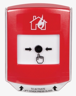 Resettable Fire Push Button - Carmine, HD Png Download, Free Download
