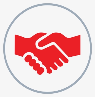 Shaking Hands In Circle - Hand Shaking Clipart Blue, HD Png Download, Free Download