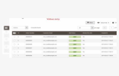 Without-sticky - Website Admin Ui, HD Png Download, Free Download