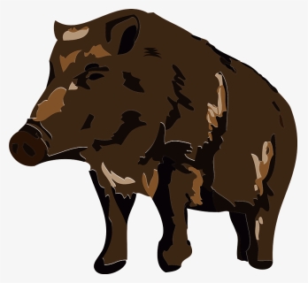 Wild Boar Animal Clipart - Boar, HD Png Download, Free Download