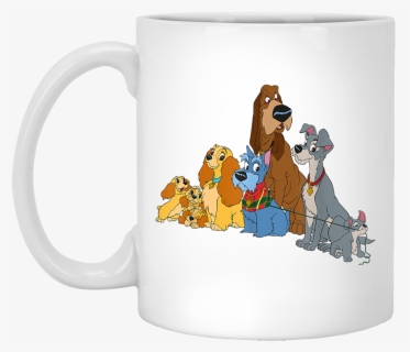 Disney Lady And The Tramp Dogs White Mug - Lady And The Tramp, HD Png Download, Free Download