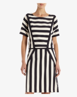 Marc By Marc Jacobs Black And White Stripe - Day Dress, HD Png Download, Free Download