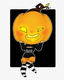 Pumpkin Head Png - Anime Pumpkin Head Girl, Transparent Png, Free Download