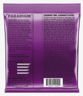 Ernie Ball Paradigm Slinky Electric Guitar Strings, HD Png Download, Free Download