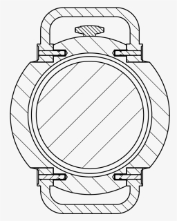 Custom Watch 35mm Moonphase - Line Art, HD Png Download, Free Download