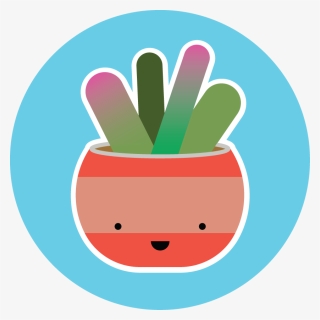 Made A Happy Little Succulent Vector For No Reason, HD Png Download, Free Download