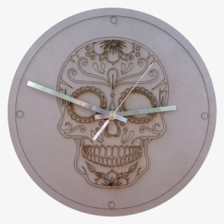 Sugar Skull Rose Gold Clock By Capeclocks - Circle, HD Png Download, Free Download