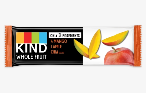 Kind Whole Fruit Bar Mango Apple Chia, HD Png Download, Free Download