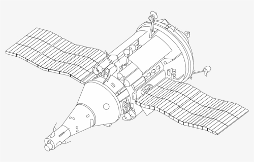 Spacecraft Drawing, HD Png Download, Free Download