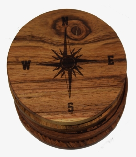 Compass Rose Version 1 Coasters" title="compass Rose - Design Wooden Coasters, HD Png Download, Free Download