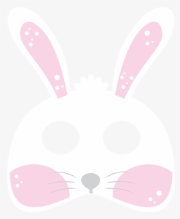 Easter Bunny Paper Mask & Ears - Domestic Rabbit, HD Png Download, Free Download