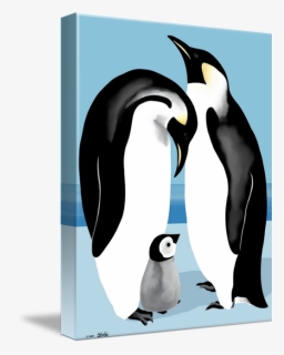 Emperor Penguin Family Art Prints By Pixel Paint Studio - Emperor Penguin, HD Png Download, Free Download