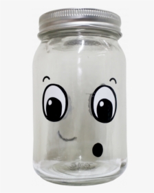 Fun Faces Money Jar - Glass Bottle, HD Png Download, Free Download