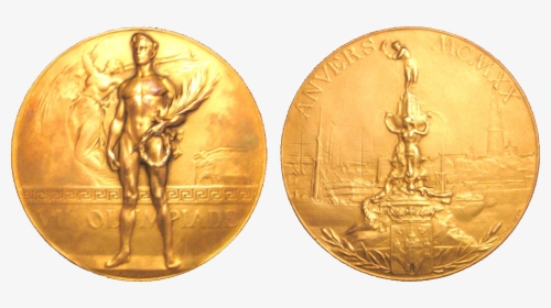 Transparent Bronze Medal Png - 1920 Olympic Gold Medal, Png Download, Free Download