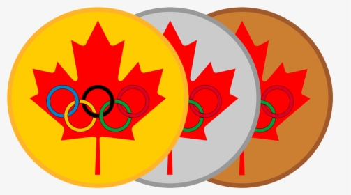 Maple Leaf Olympic Medals - Tim Hortons Canada Flag, HD Png Download, Free Download