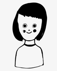 Small Girl-vector Clip Arts - Small Girl Black And White Png, Transparent Png, Free Download