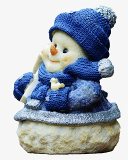 Christmas, Snowman, Figure, Santa Hat, Fun, Funny, - Figurine, HD Png Download, Free Download