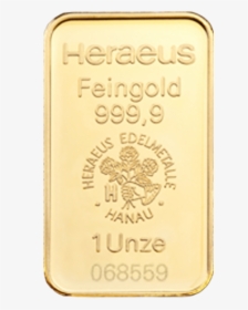 1 Ounce Gold Bar - Emblem, HD Png Download, Free Download