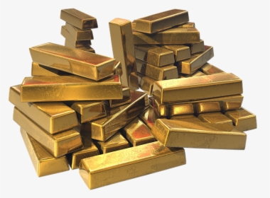 Gold, Wealth, Ingots, Treasure, Bullion, Precious, - Tesouro Barras De Ouro, HD Png Download, Free Download