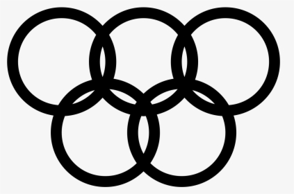 Medal Clipart Olympics Ring - Olympic Logo Black And White, HD Png Download, Free Download