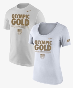 Nike Olympic Gold Medal Tee - Ice Gold T Shirt, HD Png Download, Free Download
