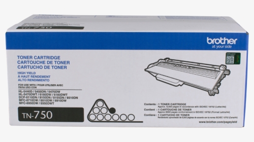 Tn750 Packagefront - Toner Brother Tn 750, HD Png Download, Free Download