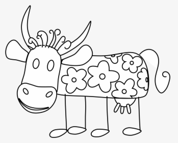 Clip Art Taurine Cattle Vector Graphics Portable Network - Coloring Book, HD Png Download, Free Download