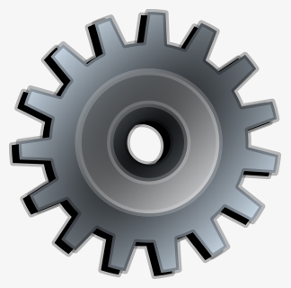 Gear, Single, Cog, Wheel, Metal, Tool - Two Gears, HD Png Download, Free Download