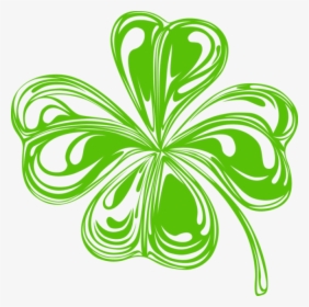 Clover Ireland Shamrock Patricks Four-leaf Saint Divider - Vintage St Patricks Day Clip Art, HD Png Download, Free Download
