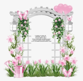 Pink Cluster Frame Png, Transparent Png, Free Download
