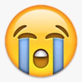 Smiley Iphone Qui Pleure - Iphone Crying Emoji, HD Png Download, Free Download