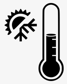 Download Banner Black And White Stock Thermometer Warm - Thermometer Black And White Png, Transparent Png, Free Download