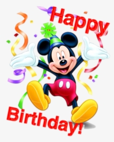 Mickey Mouse Happy Birthday Png - Happy Birthday Boy Baby, Transparent Png, Free Download