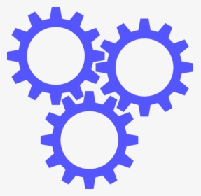 Blue Gears Frames Illustrations - Cogwheel Png, Transparent Png, Free Download